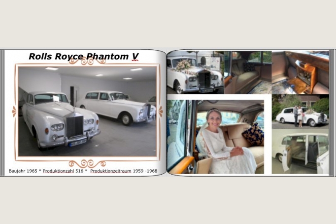 Rolls Royce Phantom V als Hochzeitsautomieten