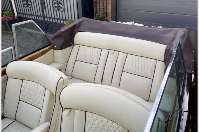Sommerzeit Cabriozeit Rolls Royce Corniche als Hochzeitsauto